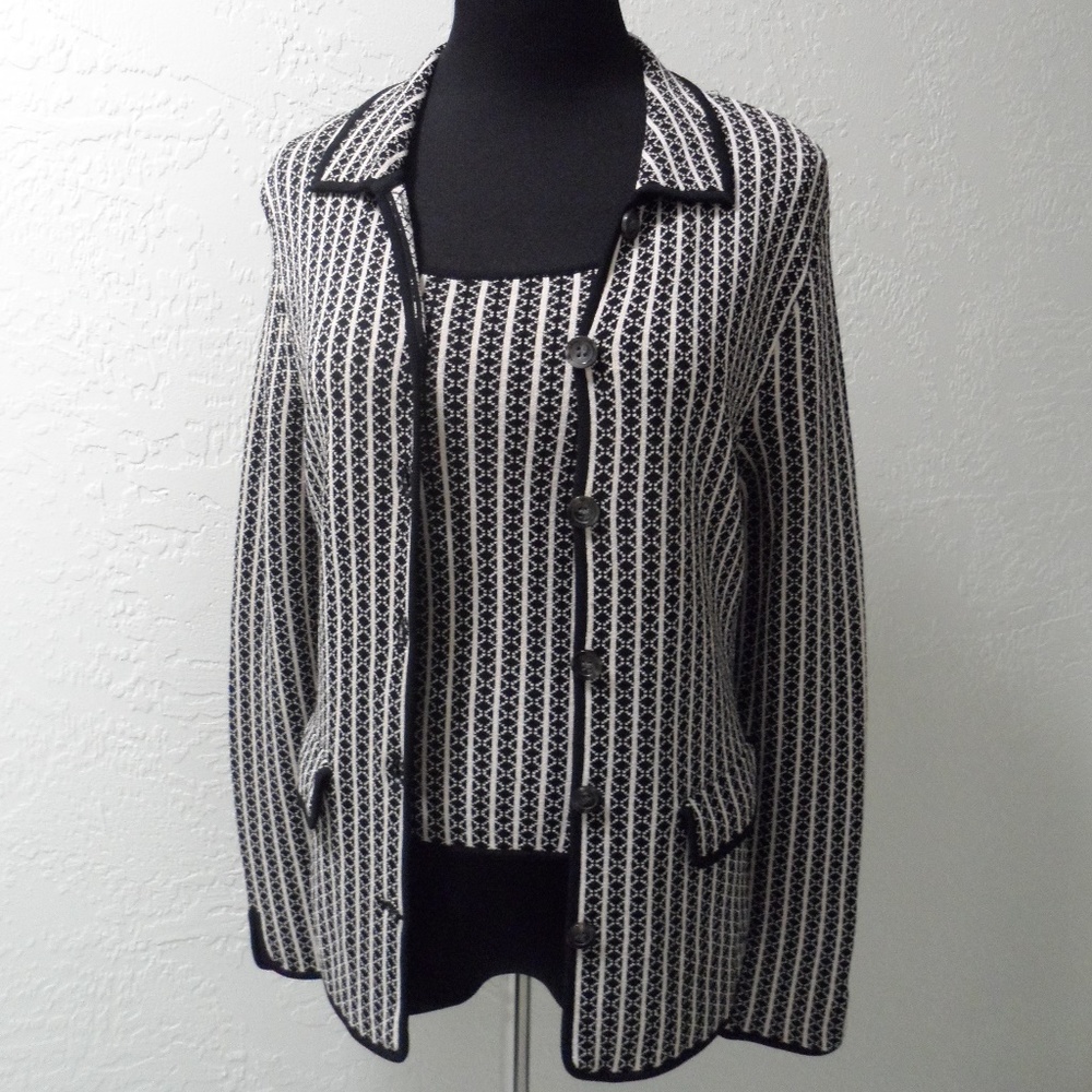 Jones New York Petite Small Sweater/tank Set